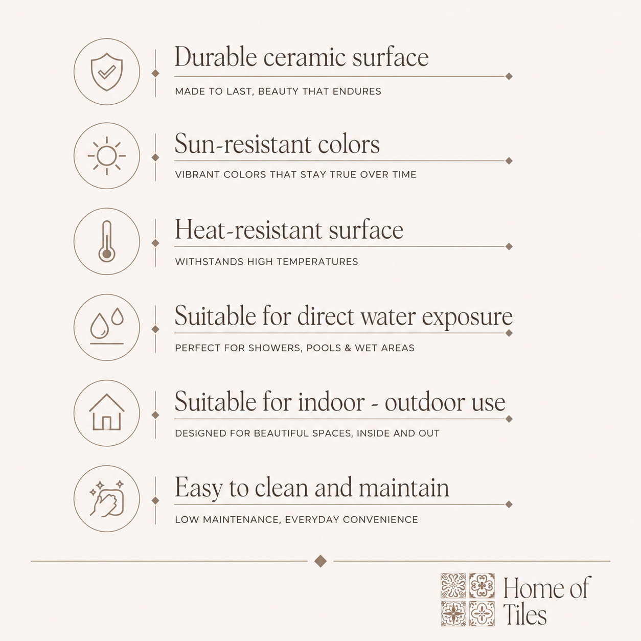 benefits of the tiles
